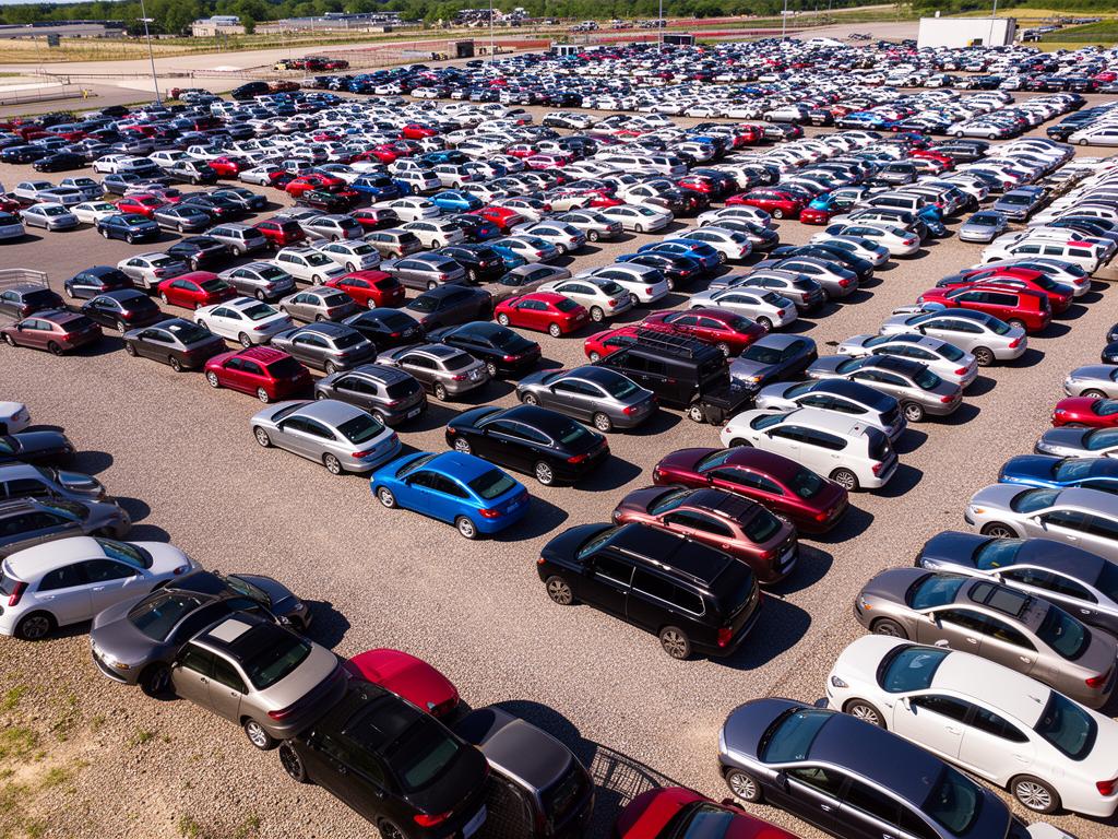 IAAI auction yard